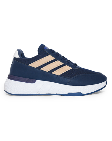 M600 - Fashion / Sportive Sneaker from Mixed chamois and textile For Men